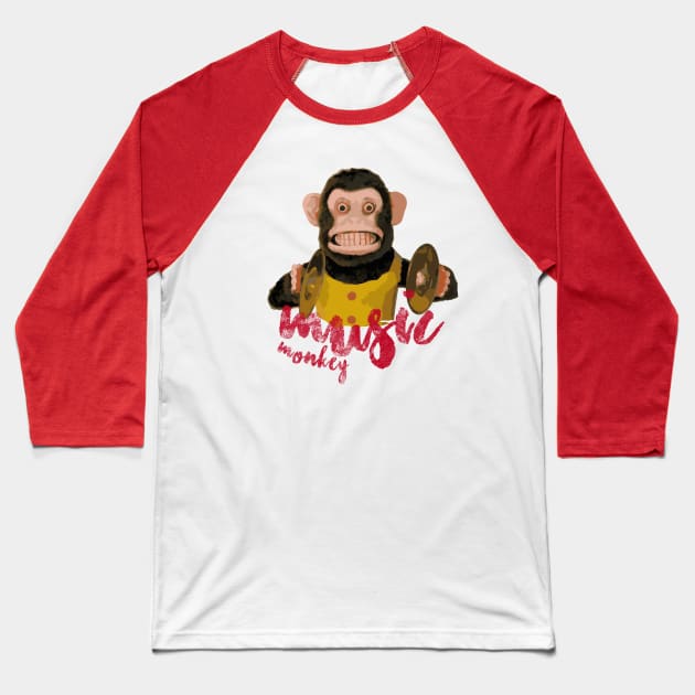 music monkley Baseball T-Shirt by RedSheep